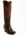 Image #1 - Cleo + Wolf Women's Brianna Tall Western Boots - Round Toe, Brown, hi-res