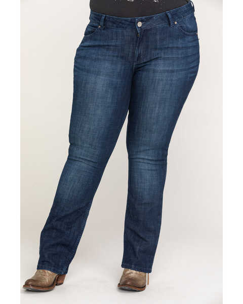 Image #2 - Wrangler Women's Straight Leg Jeans - Plus, , hi-res
