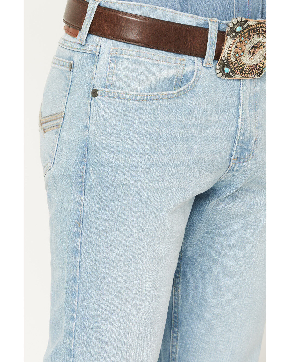 Product Name:  Wrangler Retro Men's 42MWx 20X Light Wash Bootcut Stretch Denim Jeans