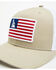 Image #2 - Ariat Men's Oil Rig Flag Patch Ball Cap, Tan, hi-res