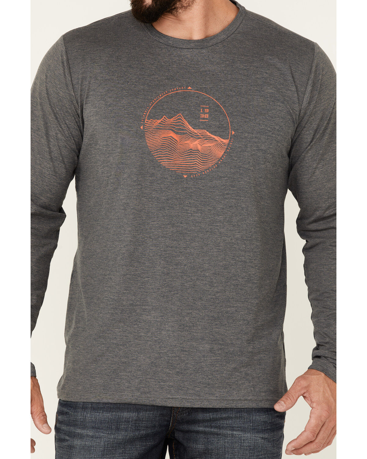 Image #3 - Columbia Men's Tech Trail Graphic Long Sleeve T-Shirt, Grey, hi-res