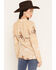 Image #4 - Lovlei Ranch Women's Cheyenne Cowboy Up Long Sleeve Pearl Snap Western Shirt, Tan, hi-res