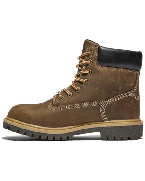 Image #3 - Timberland Pro Women's 6" Direct Attach Waterproof Work Boots - Steel Toe , Brown, hi-res
