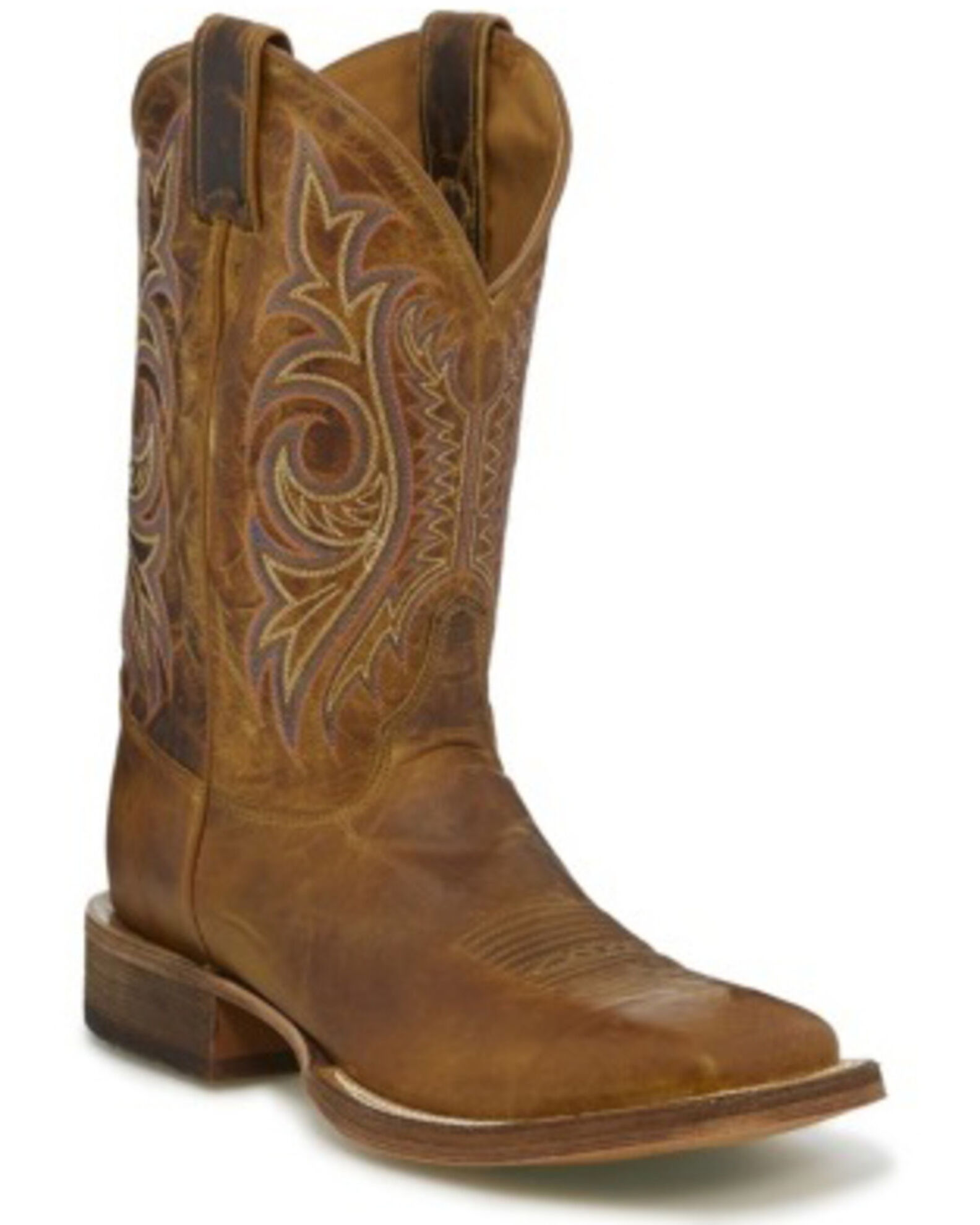 Justin Men s Caddo Summer Western Boots Wide Square Toe Boot Barn