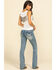 Image #5 - Shyanne Women's Medium Bling Faux Flap Bootcut Jeans , , hi-res