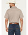 Image #4 - RANK 45® Men's Canyon Echo Micro Geo Print Short Sleeve Button-Down Stretch Western Shirt, Lt Brown, hi-res