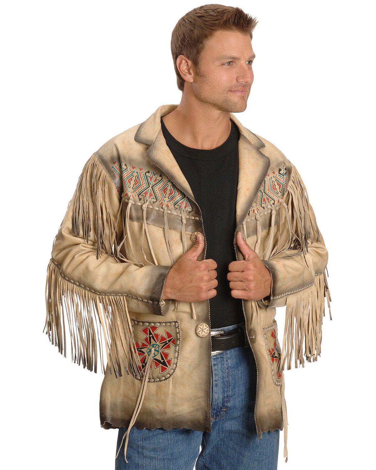 Image #1 - Kobler Maricopa Leather Jacket, Cream, hi-res