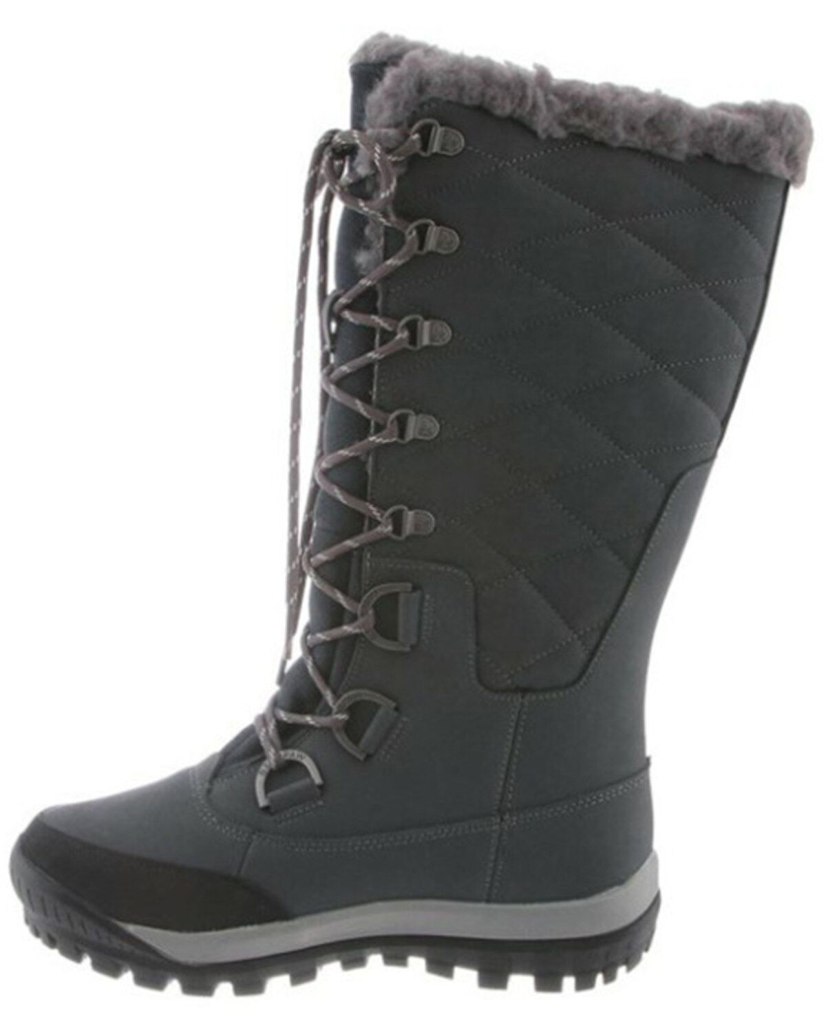 Image #3 - Bearpaw Women's Isabella 12" Waterproof Lace-Up Boots - Round Toe, Black, hi-res