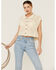 Beyond The Radar Women's Cream Crochet Sleeveless Sweater Top, Cream, hi-res