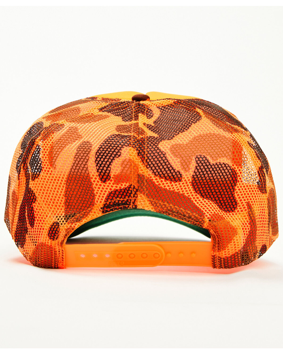 Image #5 - Boot Barn Camo Print Logo Ball Cap, Bright Orange, hi-res