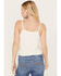Image #4 - Idyllwind Women's Rio Metallic Striped Tie Tank Top, Ivory, hi-res