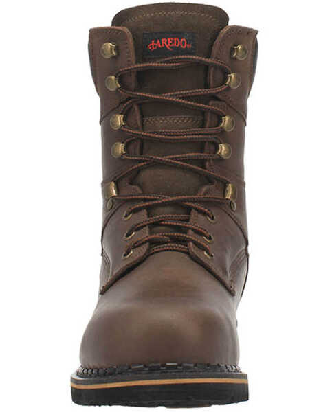 Laredo Men's Chain Work Boots - Soft Toe, Brown, hi-res