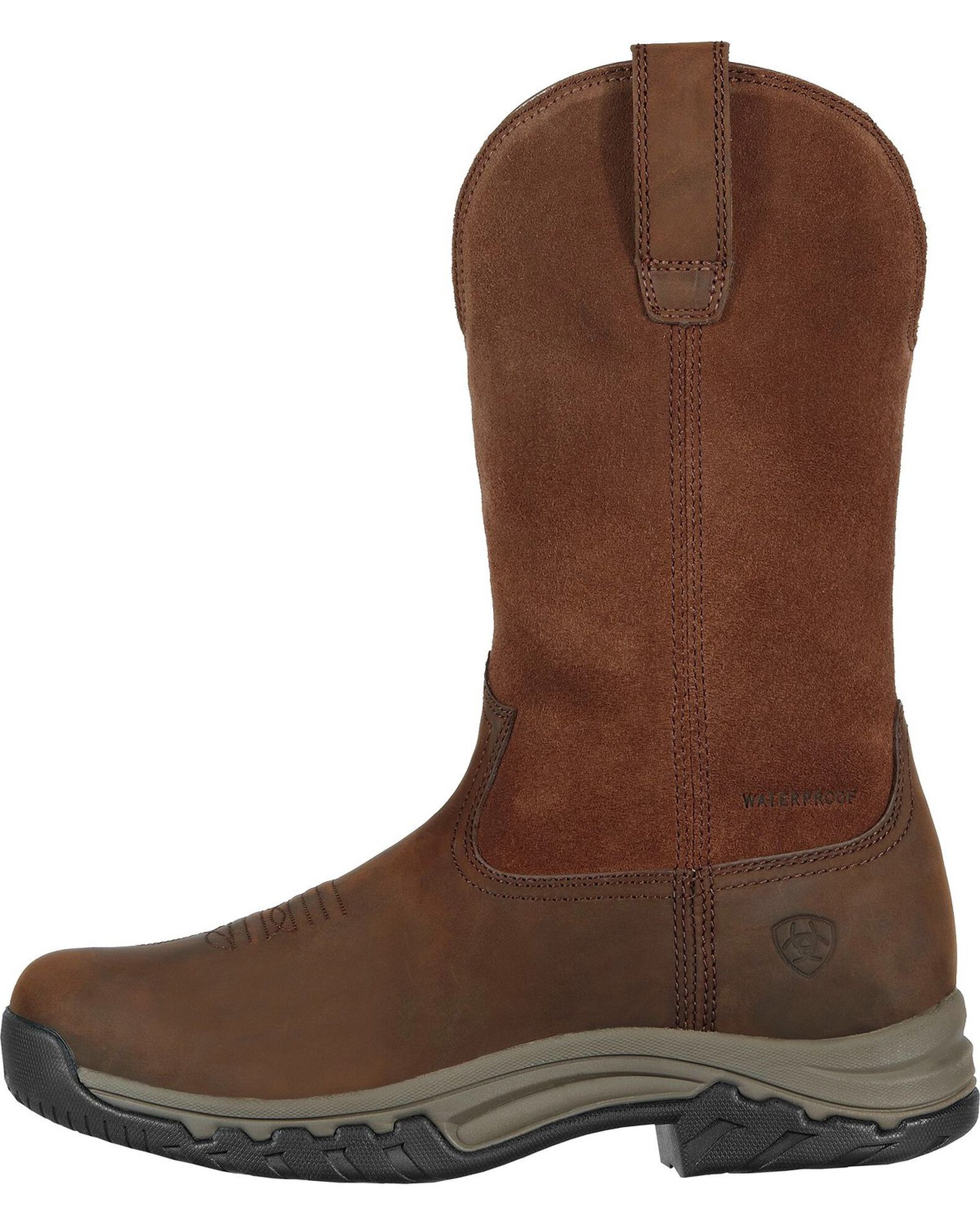 Image #5 - Ariat Women's Terrain H2O Pull On Western Boots - Round Toe, Distressed, hi-res