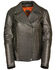 Image #1 - Milwaukee Leather Women's Classic Studded Motorcycle Leather Jacket, Black, hi-res