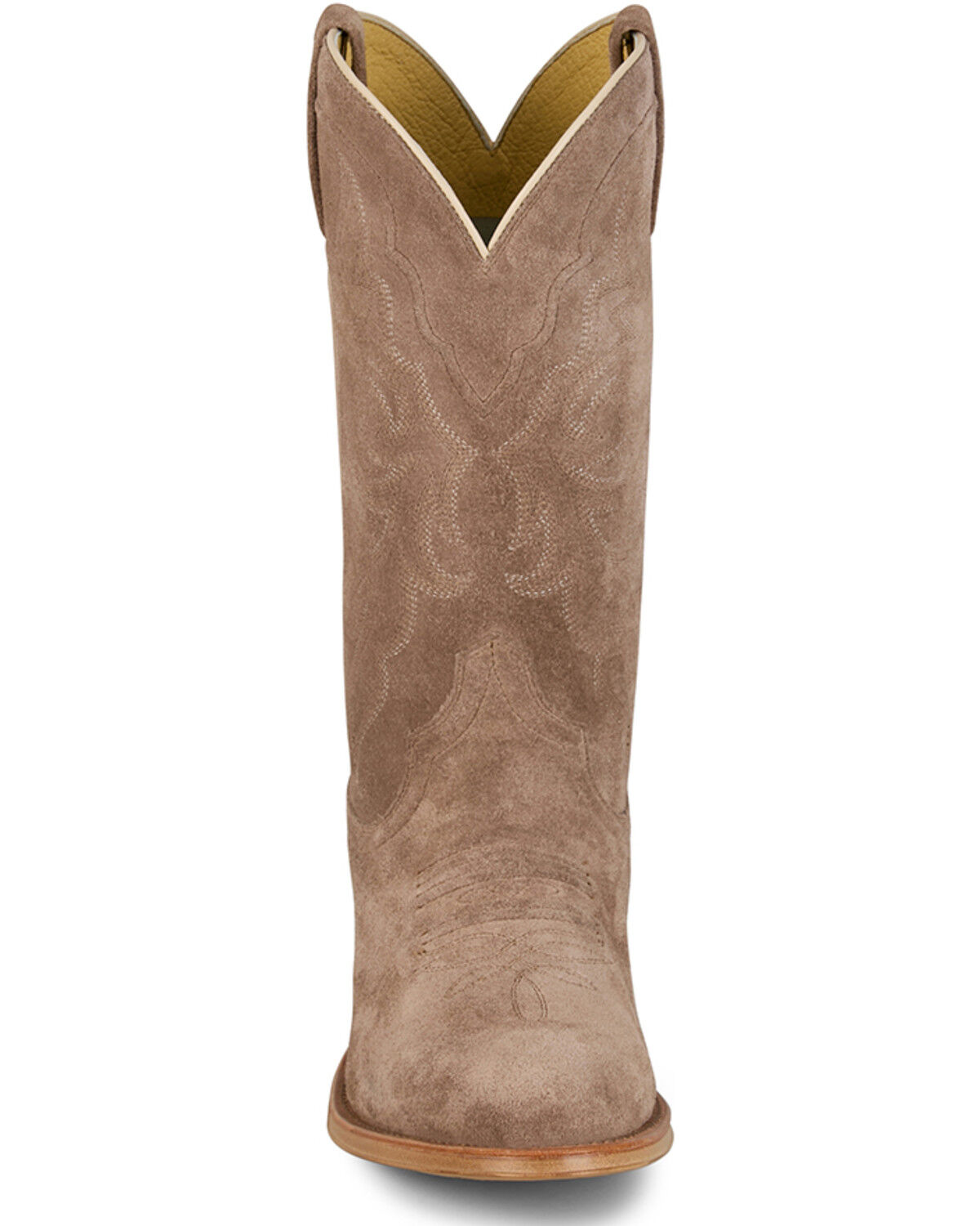 Image #4 - Tony Lama Men's Plano Suede Western Boots - Round Toe, Taupe, hi-res