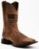 Image #1 - Ariat Men's Circuit Patriot Western Boots - Broad Square Toe, Distressed Brown, hi-res