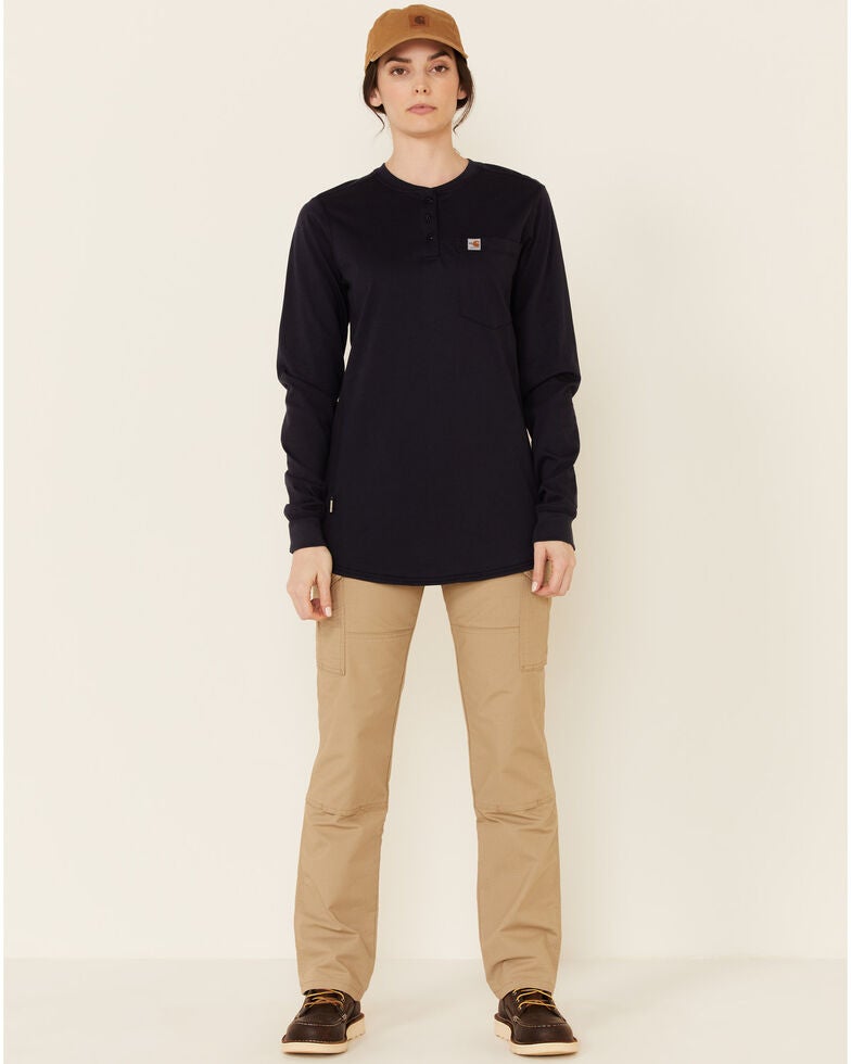 Carhartt Women's Force Henley Long Sleeve Shirt Boot Barn