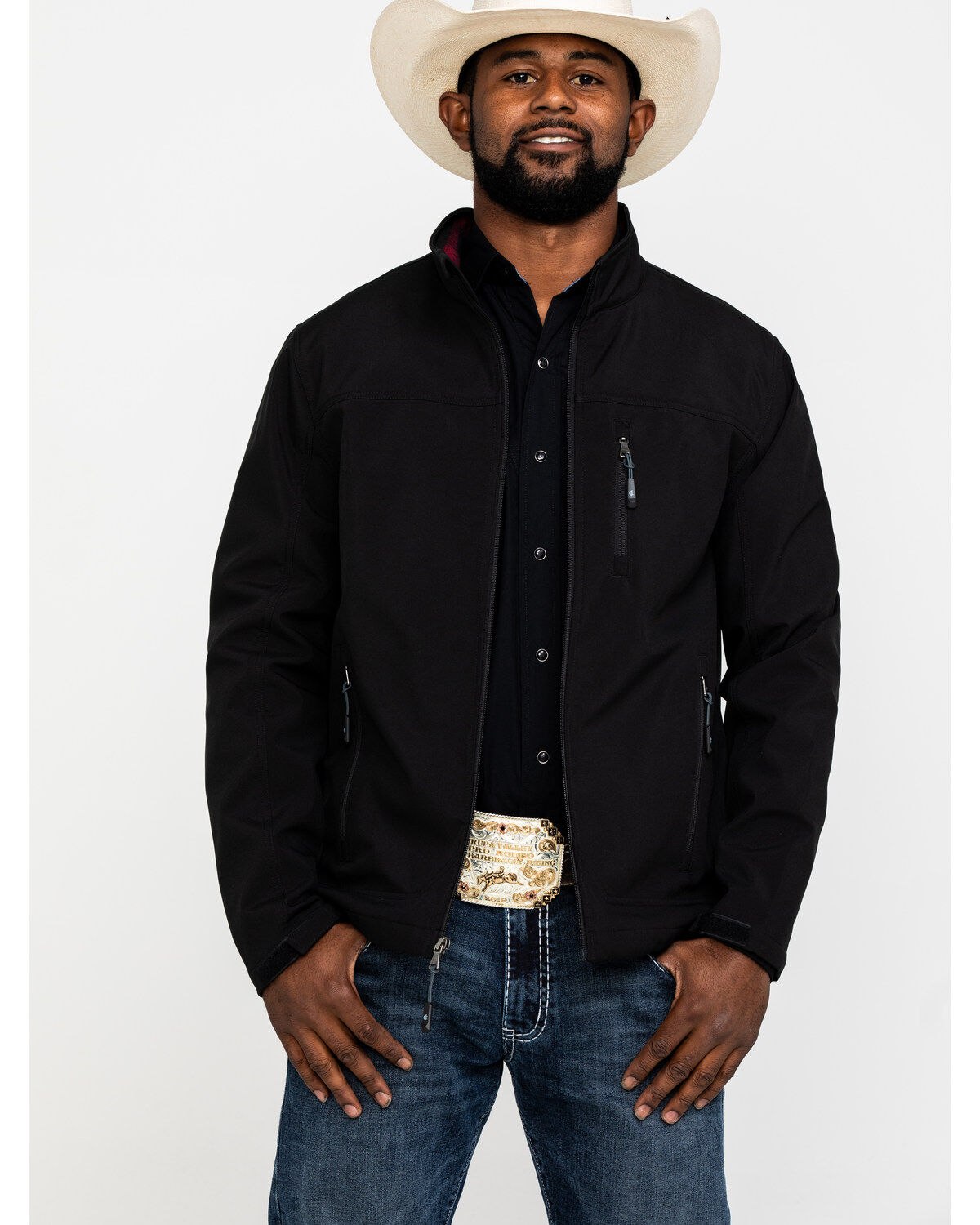 Image #5 - Cody James Core Men's Black Steamboat Bonded Jacket, , hi-res
