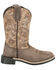 Image #2 - Smoky Mountain Little Boys' Oasis Performance Western Boots - Broad Square Toe, Chocolate, hi-res