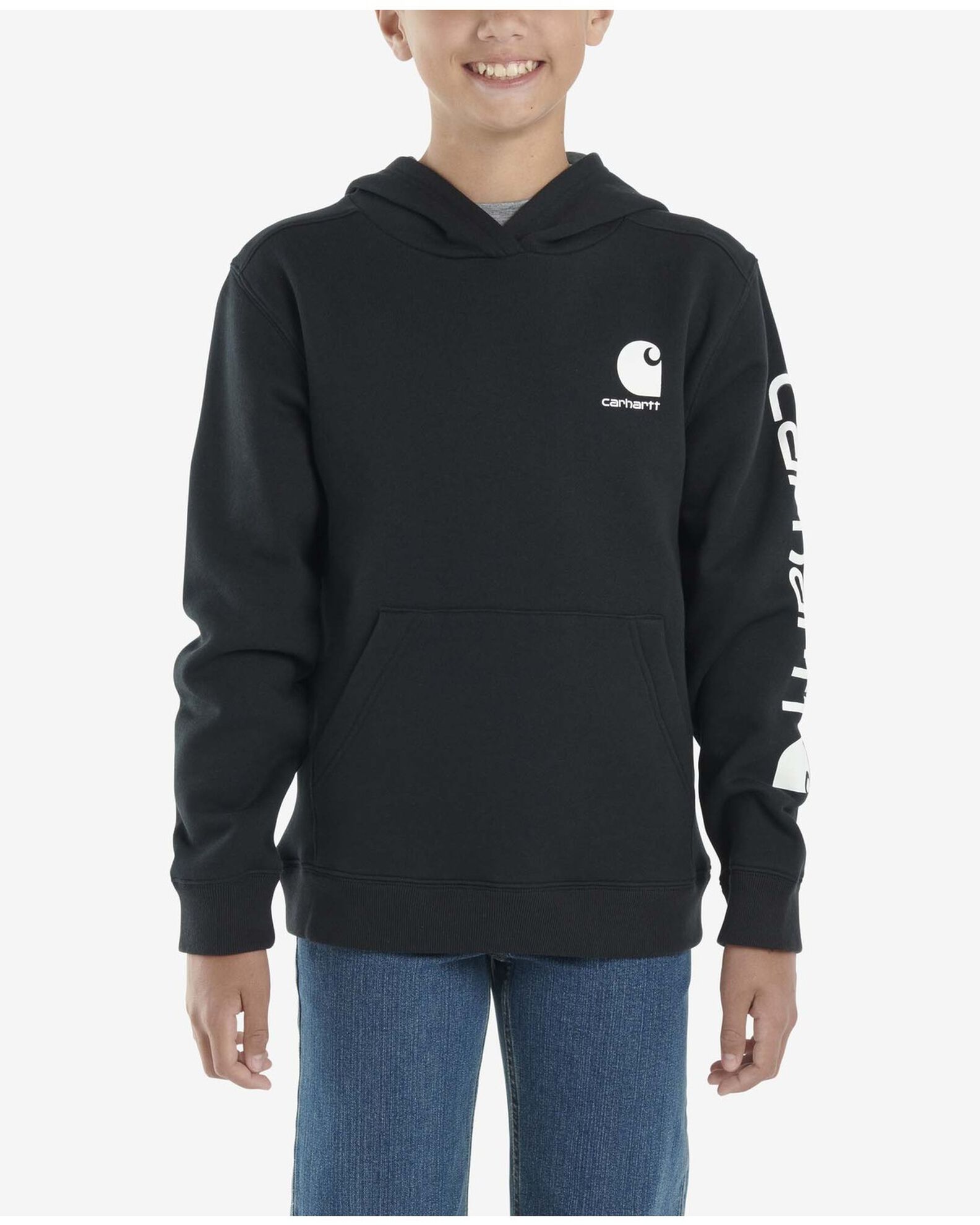 Boys black carhartt jacket top
