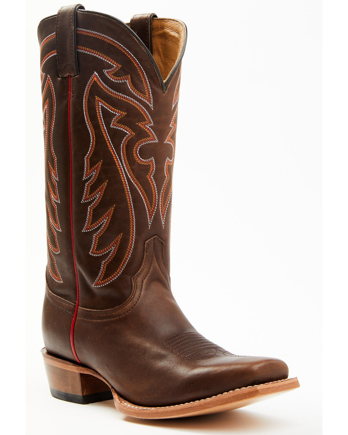 Image #1 - Justin Men's Brindle Western Boots - Square Toe, Brown, hi-res