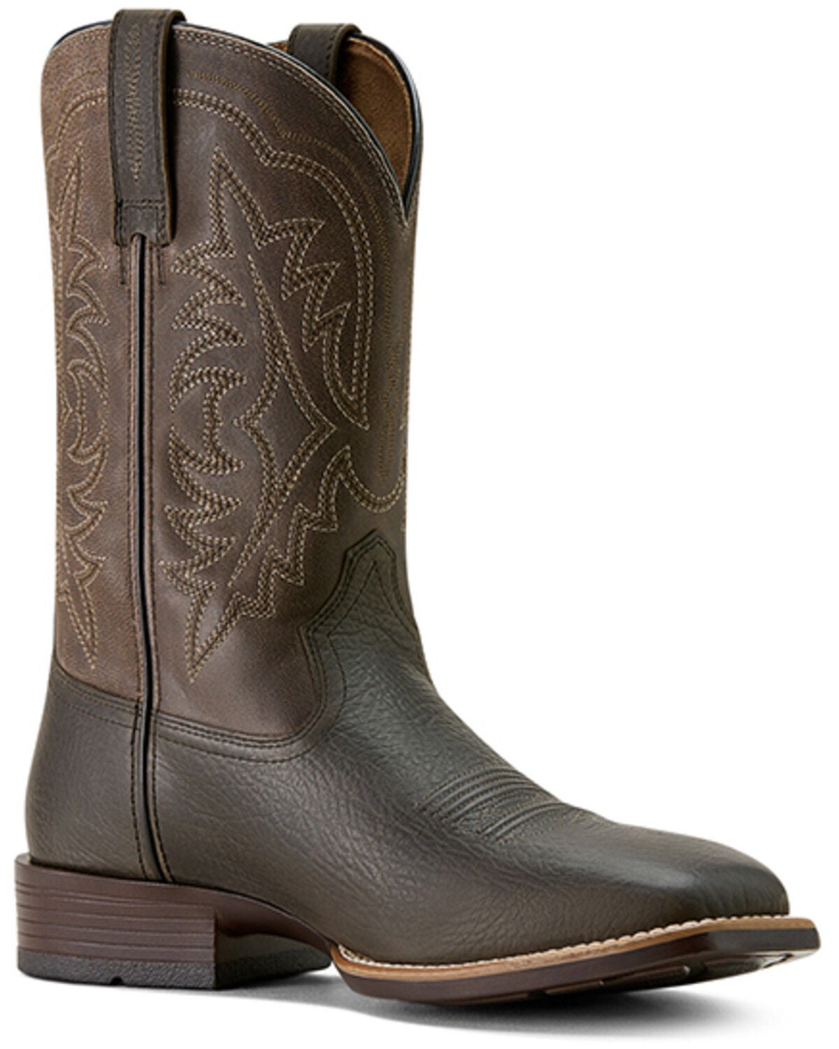 Ariat Men's Ryden Ultra Western Boots - Broad Square Toe, Brown, hi-res
