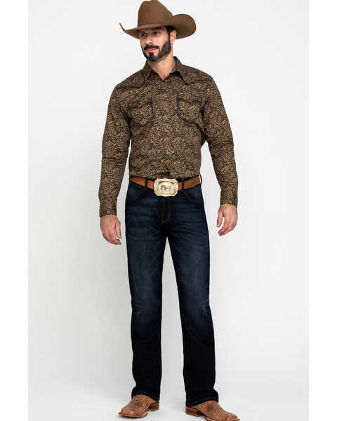Image #6 - Cody James Men's Lemaire Abstract Floral Print Long Sleeve Western Shirt , , hi-res