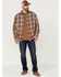 Brothers & Sons Men's Plaid Long Sleeve Button-Down Western Shirt , Brown, hi-res