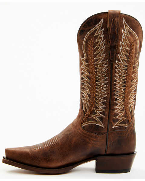 Image #3 - Dan Post Men's 13" Yuma Western Boots - Snip Toe, Chocolate, hi-res