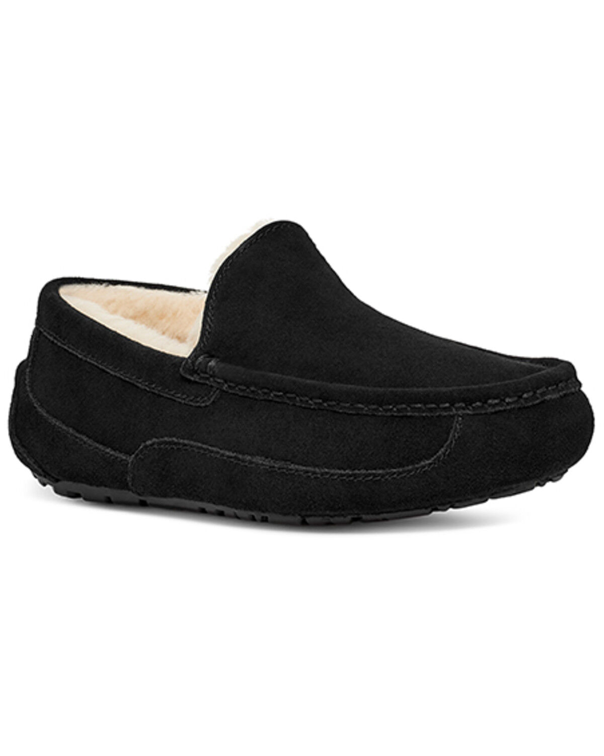 Image #1 - UGG Men's Ascot Slippers - Moc Toe, Black, hi-res