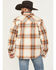Image #4 - Cody James Men's Grant Plaid Print Long Sleeve Sherpa Lined Button-Down Shirt Jacket, Tan, hi-res