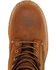 Image #6 - Carolina Men's Waterproof Insulated Logger Boots - Round Toe, Brown, hi-res