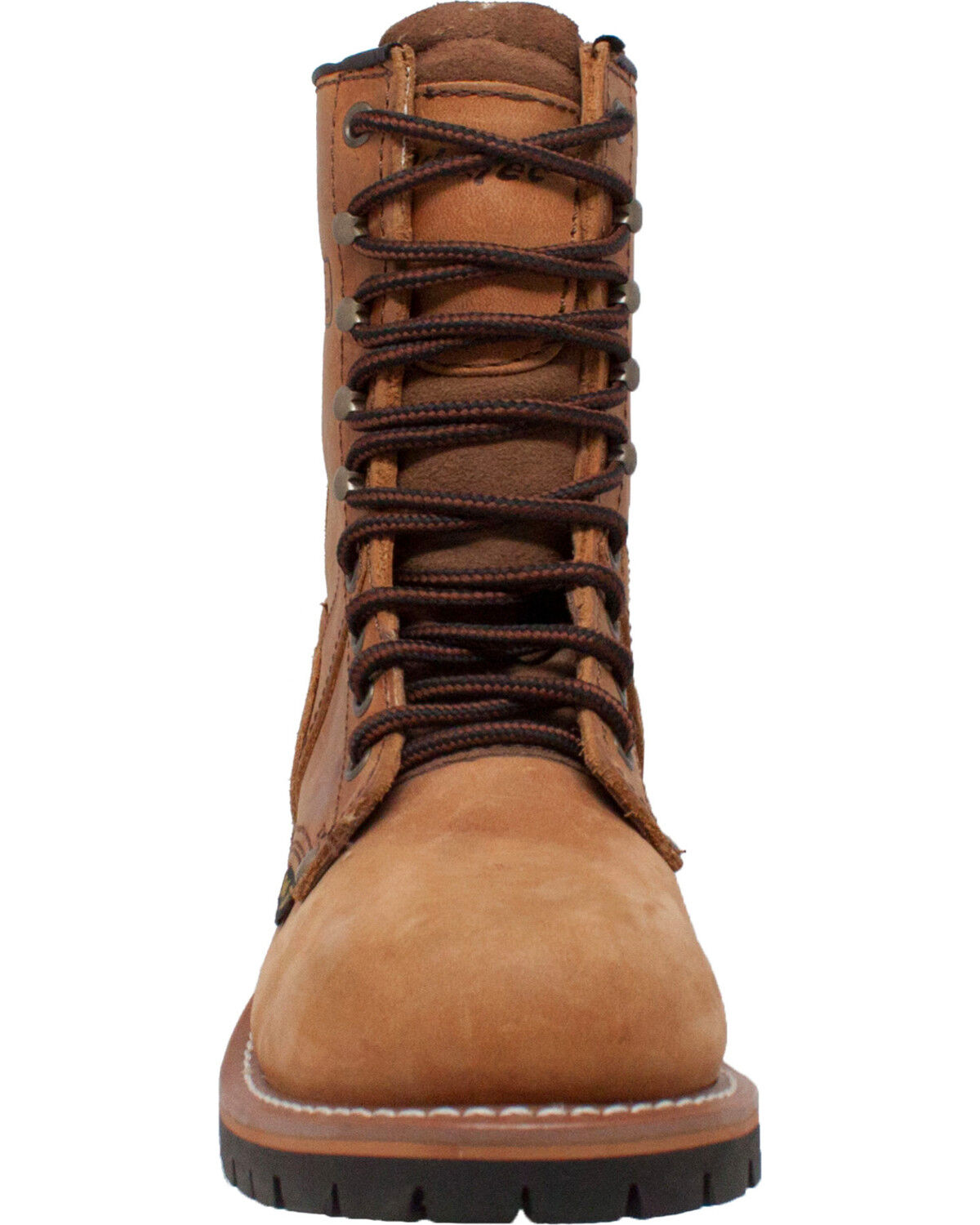 Image #3 - Ad Tec Women's 9" Brown Leather Logger Boots - Soft Toe, , hi-res