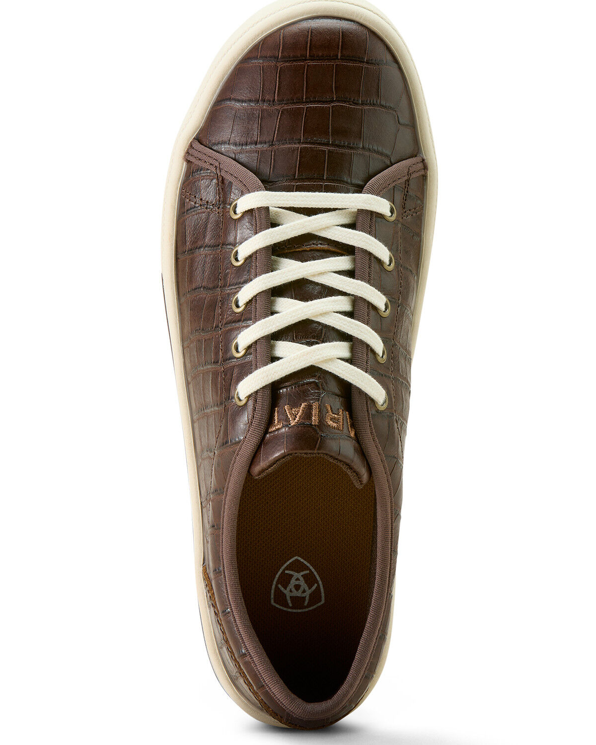 Image #5 - Ariat Women's Skylar Crocodile Print Casual Shoes, Brown, hi-res