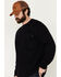 Image #2 - Hawx Men's FR Long Sleeve Pocket T-Shirt - Big, Navy, hi-res