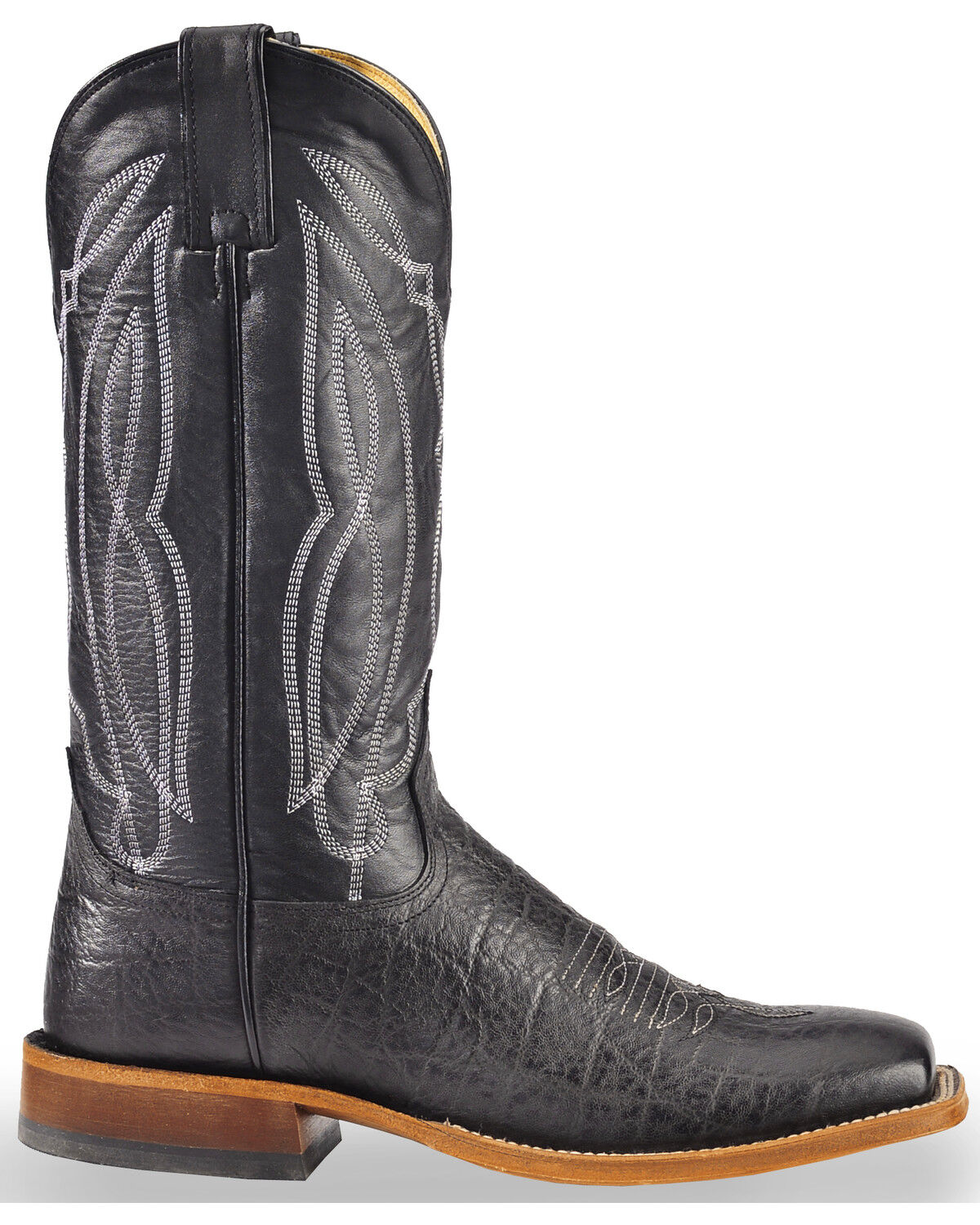 Image #2 - Tony Lama Men's Square Toe Western Boots, Black, hi-res