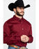 Image #5 - Cody James Core Men's Solid Maroon Twill Long Sleeve Western Shirt , , hi-res
