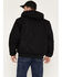 Image #4 - Carhartt Men's Flannel Lined Loose Fit Firm Duck Active Jacket - Tall, Black, hi-res