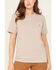 Image #3 - Carhartt Women's Loose Fit Heavyweight Short Sleeve Pocket T-Shirt, Tan, hi-res