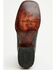 Image #7 - Tanner Mark Men's Caiman Print Western Boots - Broad Square Toe, Black, hi-res