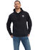 Image #2 - Ariat Men's Americana Block Hooded Sweatshirt, Black, hi-res