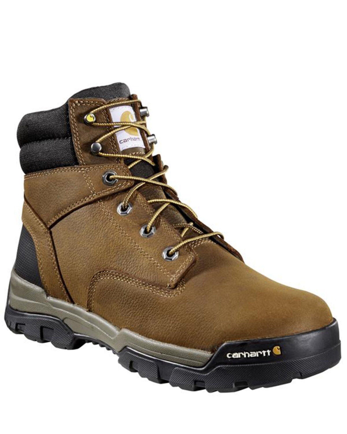 Carhartt Men's Ground Force Waterproof Work Boots - Composite Toe, Brown, hi-res