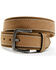 Image #1 - Hawx Men's Buff Brown Leather Belt, Brown, hi-res