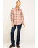 Image #6 - Ariat Women's Boot Barn Exclusive FR Victoria Plaid Print Long Sleeve Work Shirt, , hi-res