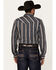 Image #4 - Cody James Men's Harvest Striped Long Sleeve Snap Western Shirt, Navy, hi-res