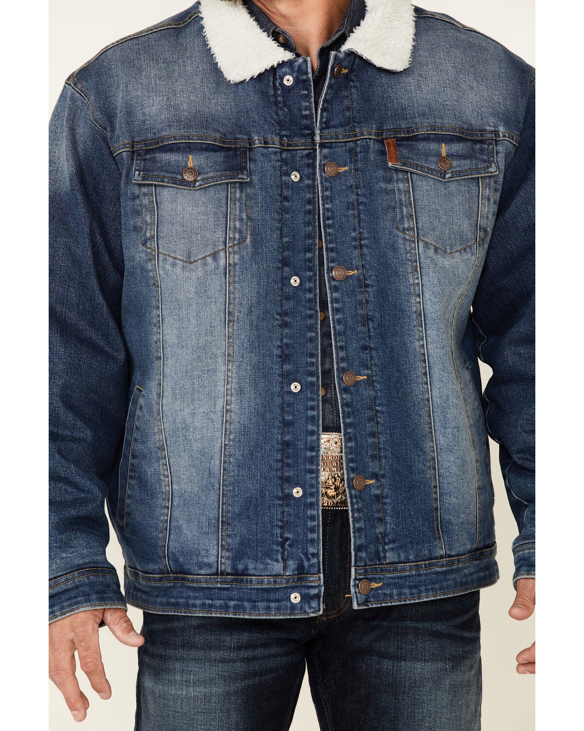 Cinch Men's Indigo Denim Sherpa Lined 