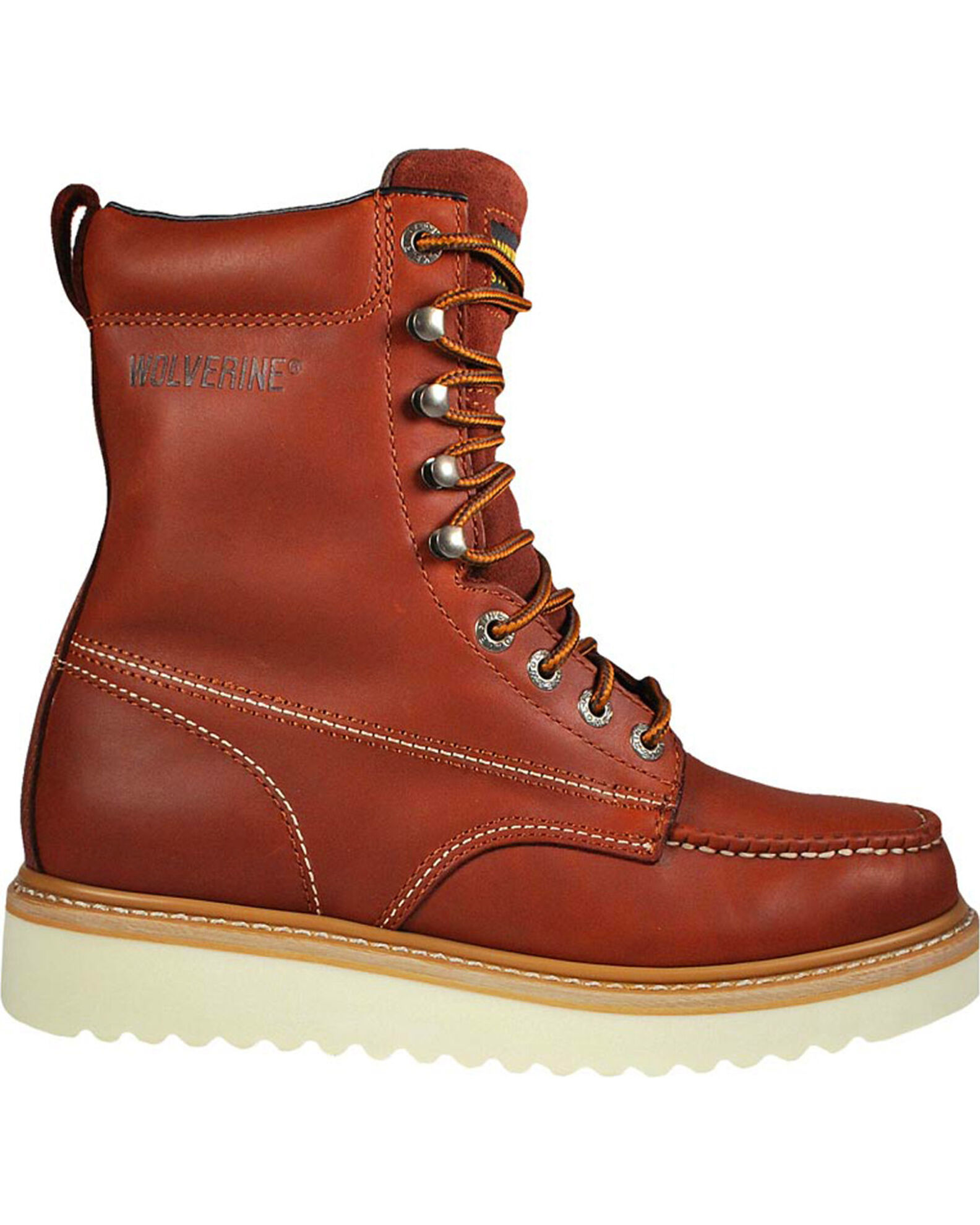 Wolverine men's moc toe work cheap boots