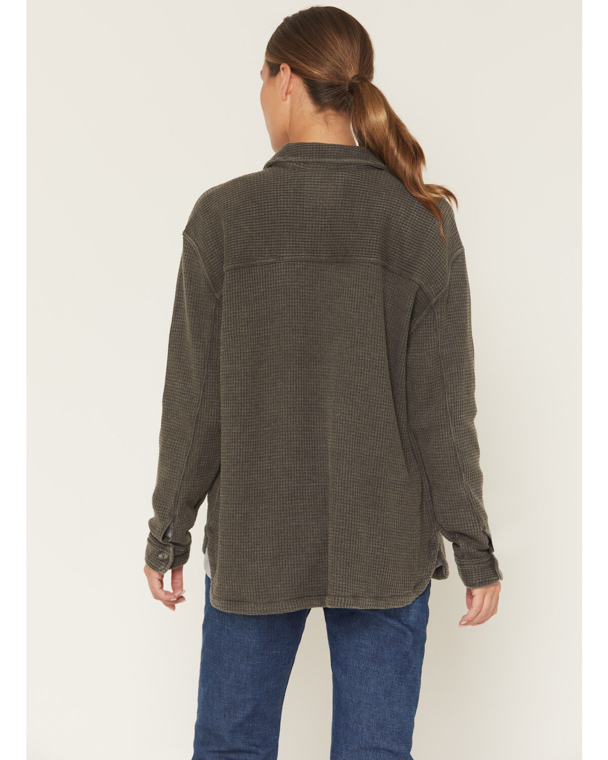 Carhartt Women's Oversized Fit Heavyweight Waffle Knit Work Shirt