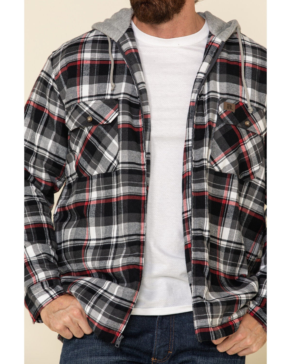 wrangler hooded flannel jacket Big sale 