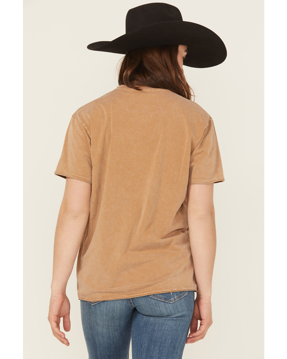 Image #4 - Ariat Women's Cowboy Embroidered Short Sleeve Graphic Tee, Brown, hi-res
